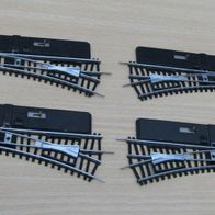 TT Standardgleis / Hand - Weichen (ac) / 4 Stück