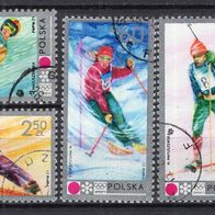 Polen 1972 Olympische Winterspiele, Sapporo MiNr. 2143 - 2146 gestempelt