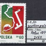 Polen 1972 50 Jahre Bund der Polen in Deutschland MiNr. 2160 gestempelt