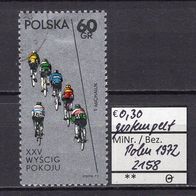 Polen 1972 25. Internationale Radfernfahrt für den Frieden MiNr. 2158 gestempelt