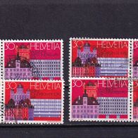 Schweiz MiNr. 1027/1028 ZDR waagr. gest. eine zur Auswahl M€ 1,10 #E319ab