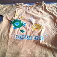 Gelbes Shirt mit Aufdruck - Gr. 18 Mois