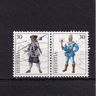 Schweiz MiNr. 1120/1021 ZDR aus Block 22 gestempelt M€ 2,00 #E155f