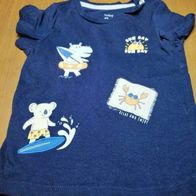 Dunkelblau Shirt mit Aufdruck - Gr. 74 - C&A