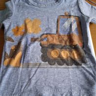 Blau graues Shirt mit Aufdruck - Gr. 9-12 mths - next