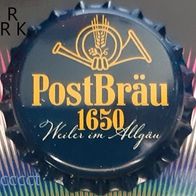 PostBräu 1650 Post Brauerei Weiler Bier Kronkorken neu 2025 in unbenutzt, Allgäu