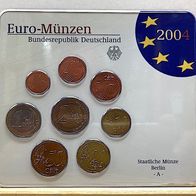 Euro - "Kursmünzensatz 2004 A" Deutschland in Stempelglanz