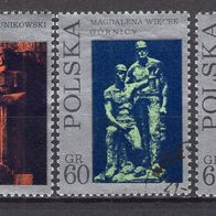 Polen 1971 Skulputern: Arbeiter MiNr. 2097 - 2100 gestempelt