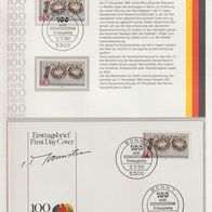Ersttags-Sammelblatt BRD 25/1981 100 Jahre Sozialversicherung