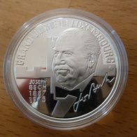 Luxemburg 25 Ecu 1993 Joseph Bech 1887-1975 Grande Duche de Luxembourg Silber