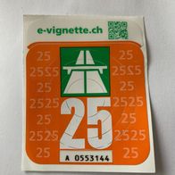 Schweizer Autobahn Vignette 2025 - Gültig bis 31 Januar2026! NEU