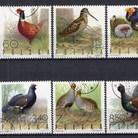 Polen 1970 Jagdbare Vögel MiNr. 1988 - 1995 gestempelt