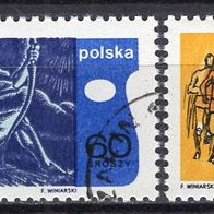 Polen 1970 10. Tagung der Internationalen Olympischen Akademie MiNr. 2010 - 2012 gest