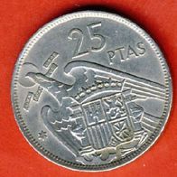 Spanien 5 Pesetas 1957 ( * 62 )