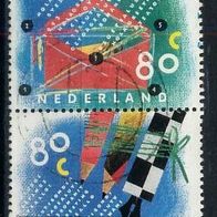 Niederlande Mi. Nr. 1488 + 1489 (senkr. Zusammendruck) Förderung Briefschreibens o <