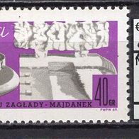 Polen 1969 Denkmal Majdanek MiNr. 1950 gestempelt