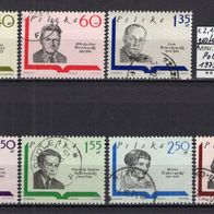 Polen 1969 Schriftsteller MiNr. 1979 - 1985 gestempelt