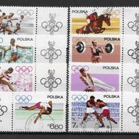 005) Polen 1967 Olympia Mi. Nr. 1761/68 kpl. Satz gestempelt