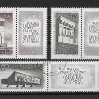 006) Polen 1965 Denkmäler Mi. Nr. 1632/34 kpl. Satz gestempelt