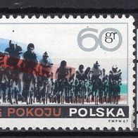 Polen 1967 20. Internationale Radfernfahrt für den Frieden MiNr. 1760 gestempelt
