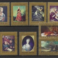 017) Polen 1967 Gemälde Mi. Nr. 1808/15 kpl. Satz gestempelt