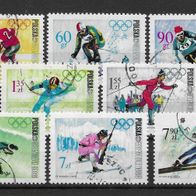018) Polen 1968 Olympia Mi. Nr. 1820/27 kpl. Satz gestempelt