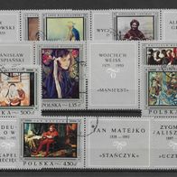 023) Polen 1968 Gemälde Mi. Nr. 1864/71 kpl. Satz gestempelt