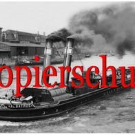Foto Binnenschiff, Elbe Magdeburg, Heckraddampfer Albatros, Dampfer, Schlepper