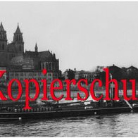Foto Binnenschiff, Elbe Magdeburg, Frachtdampfer Alsleben, Dampfer, Schlepper