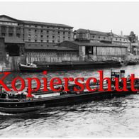 Foto Binnenschiff, Elbe Magdeburg, Frachtdampfschiff Alsleben, Dampfer, Schlepper