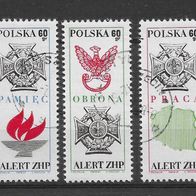 031) Polen 1969 Pfadfinder Mi. Nr. 1928/30 kpl. Satz gestempelt