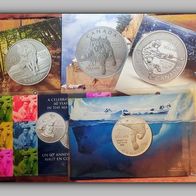 5 Stück 1/4 Unze 999er Silber Canada