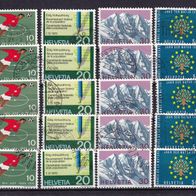 Schweiz MiNr. 929-932 Jahresereign. kpl. gest. eine zur Auswahl M€ 1,30 #E369b371b