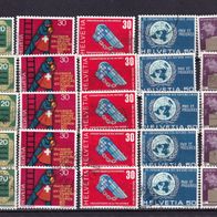 Schweiz MiNr. 918-922 Jahresereign. kpl. gest. eine zur Auswahl M€ 2,40 #E373b4c