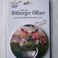 exklusiver Bitburger Öffner mit Fußball-Weltmeister Deutschland 2014 - neu/ ovp