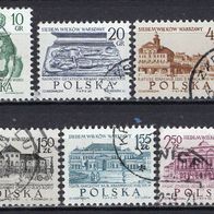 Polen 1965 Freimarken: 700 Jahre Warschau MiNr. 1597 - 1604 gestempelt