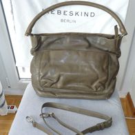 Handtasche, Liebeskind Berlin, Hobo Bag 2103210, Graugrün, Leder, gut erhalten