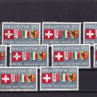 Schweiz MiNr. 819 Eidgenossen gest. eine zur Auswahl M€ 0,40 #E418df