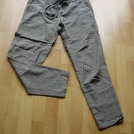Lascana Hose helles Khaki Olive Leinenanteil Gr 36