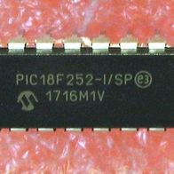 1 Stück - 8-bit Mikrocontroller / Microcontroller PIC18F252-I/SP - 1716M1V - Neu