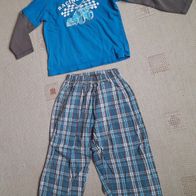 Langarm-Shirt + Hose, gr. 104, Baumwolle