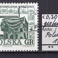 Polen 1965 20. Jahrestag der Befreiung Warschaus MiNr. 1561 gestempelt