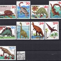 Polen 1965 Prähistorische Tiere (I) MiNr. 1570 - 1579 gestempelt
