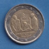Italien 2 Euro 2018 70 Jahre Verfassung