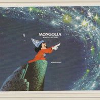 Disney Mongolei 1983 Der Zauberlehrling Block postfrisch ungezähnt