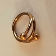 Piercing Schmuck Modeschmuck Spirale Titan Gold 10mm Durchmesser