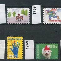 Niederlande Mi. Nr. 1754 + 1757 + 1759 + 1762 + 1763 + 1764 + 1769 + 1771 o <