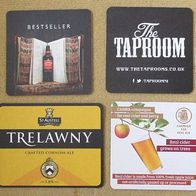 4 Bierdeckel aus Großbritannien (C), London Pride, The Taproom, ... - selten