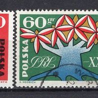 Polen 1964 20 Jahre Volksrepublik Polen MiNr. 1473 - 1474 gestempelt