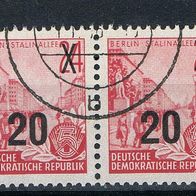 DDR MiNr. 439 c waagerechtes Doppelstück Paar gestempelt